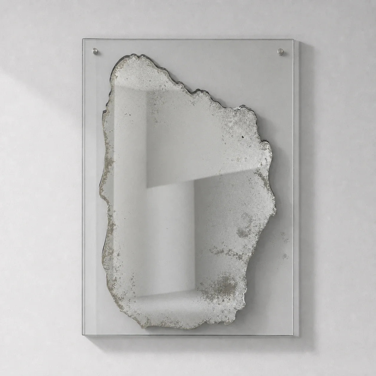 Luxury Modern Patina Silver Mirror European Style for Villa