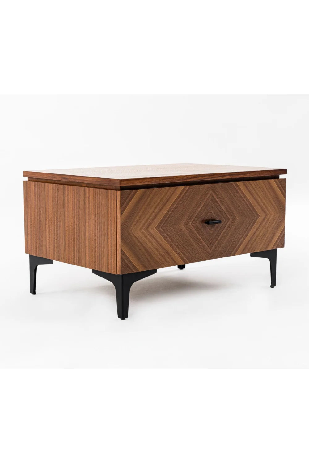 Luxury Modern Paula 1-Drawer Nightstand European Style for Villa