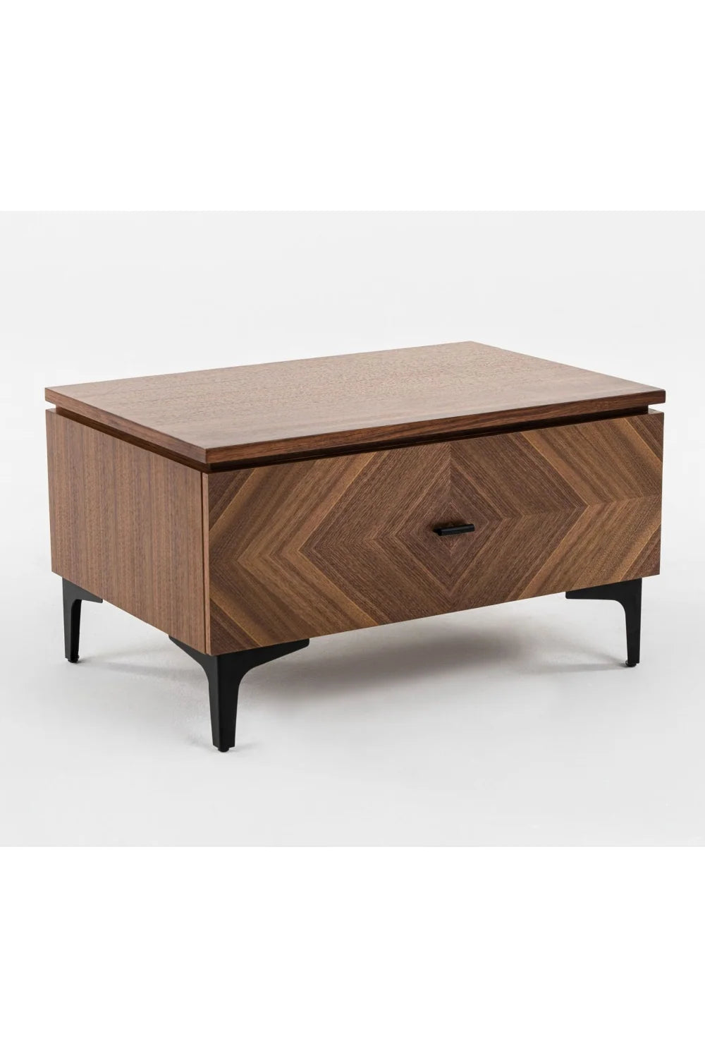 Luxury Modern Paula 1-Drawer Nightstand European Style for Villa