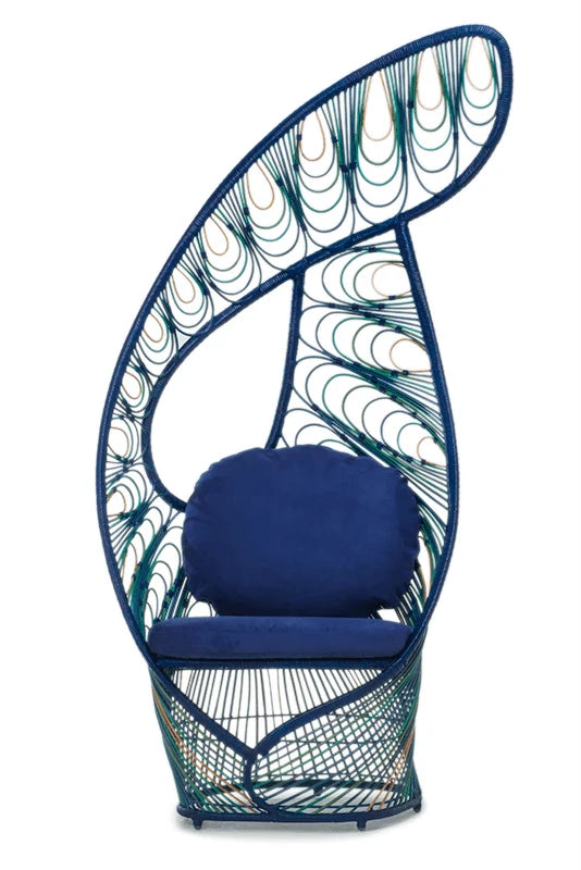 Luxury Modern Peacock Accent Chair European Style for Villa