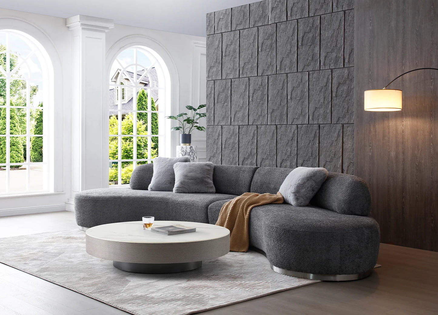Luxury Modern Pearl Sofa European Style for Villa