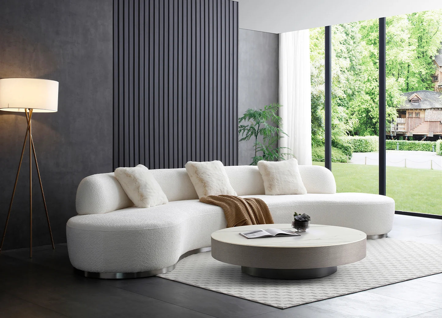 Luxury Modern Pearl Sofa European Style for Villa