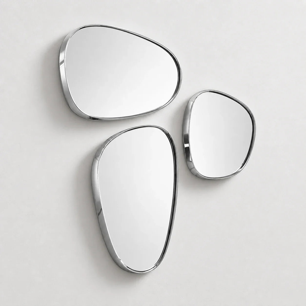 Luxury Modern Pebble Mirror European Style for Villa