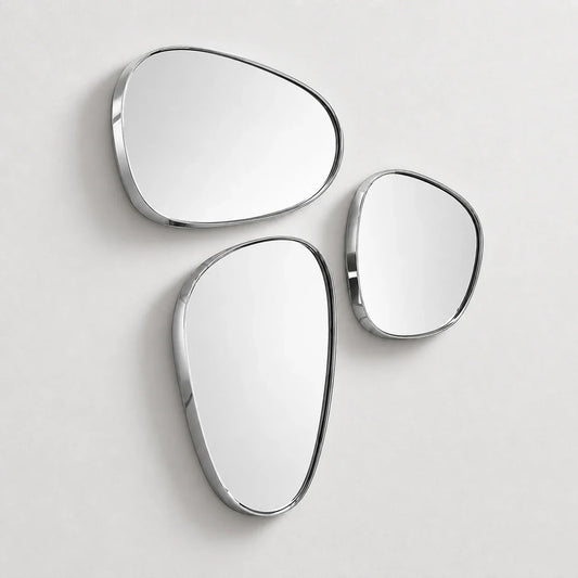 Luxury Modern Pebble Mirror European Style for Villa