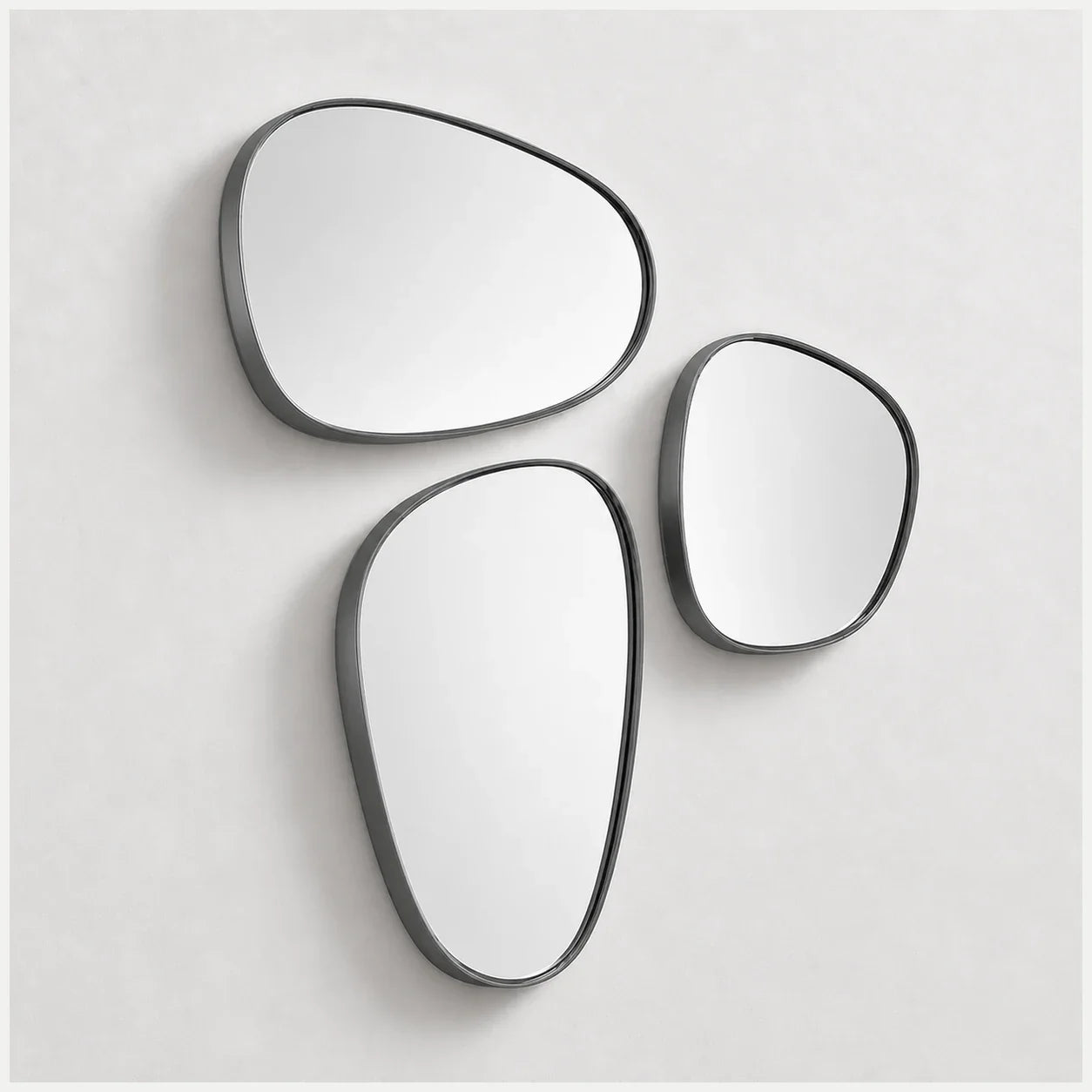 Luxury Modern Pebble Mirror European Style for Villa