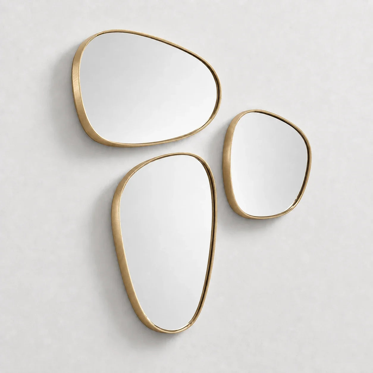 Luxury Modern Pebble Mirror European Style for Villa