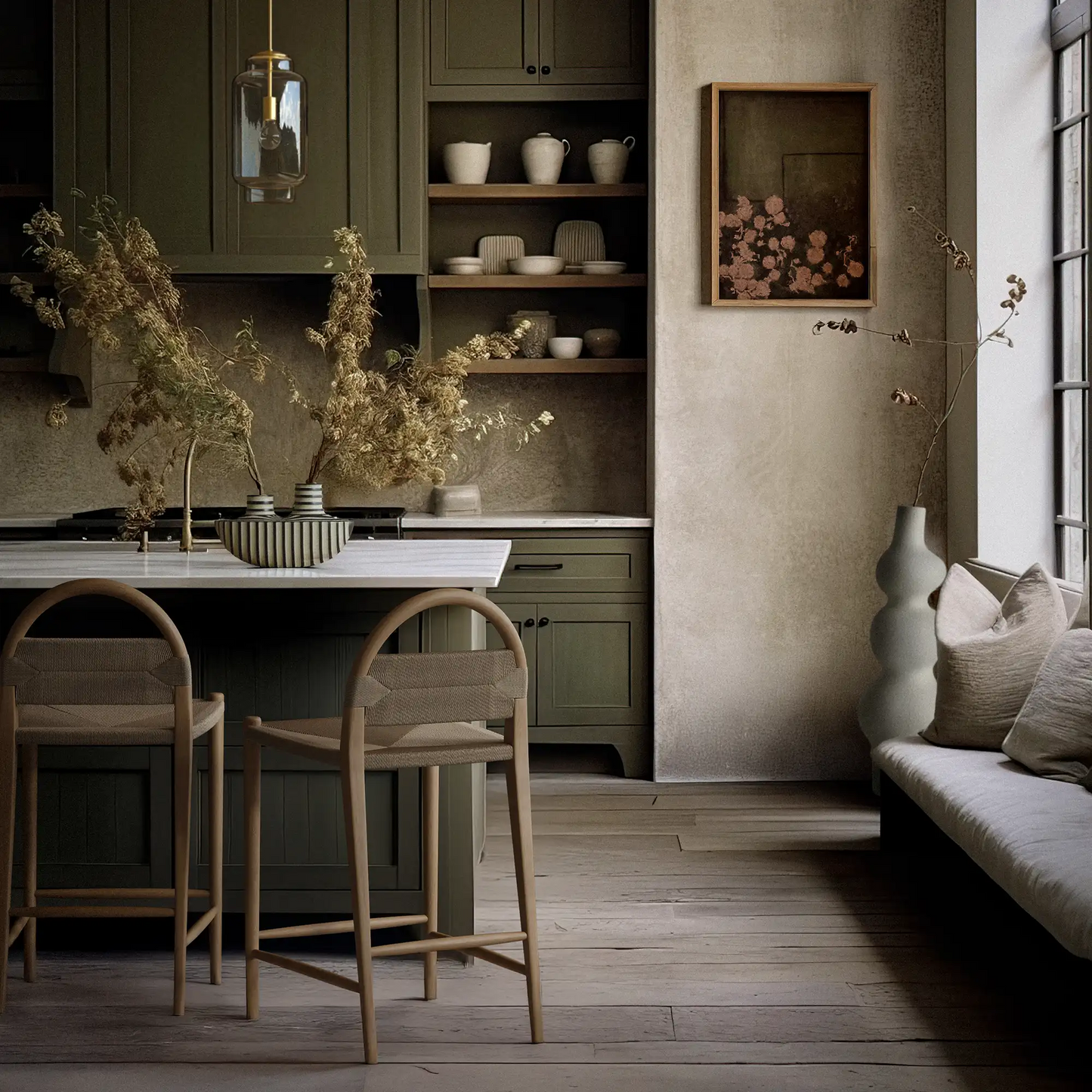 Luxury Modern Pernelle Counter Stool European Style for Villa