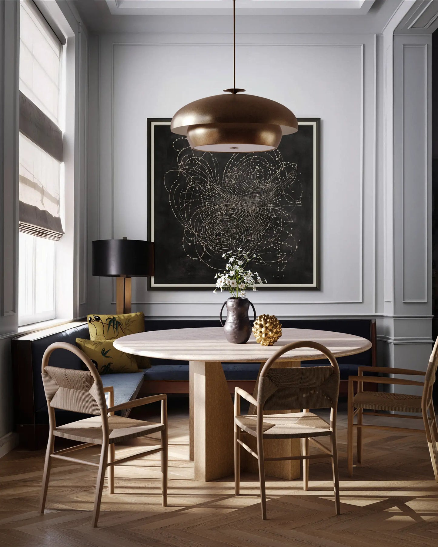 Luxury Modern Pernelle Dining Armchair European Style for Villa