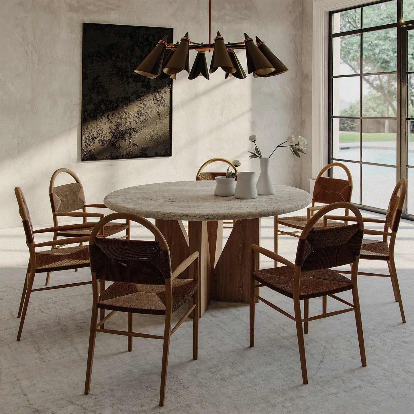Luxury Modern Pernelle Dining Chair European Style for Villa