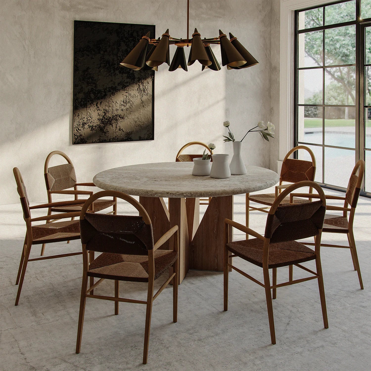 Luxury Modern Pernelle Dining Chair European Style for Villa