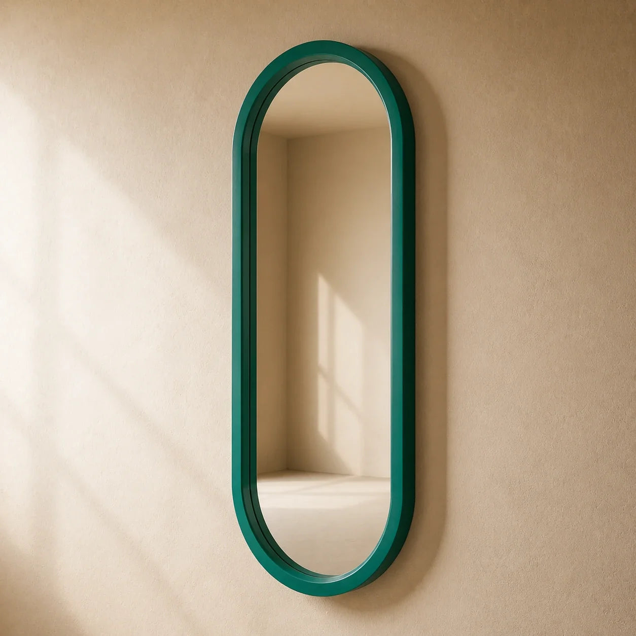 Luxury Modern Pill Green Mirror European Style for Villa
