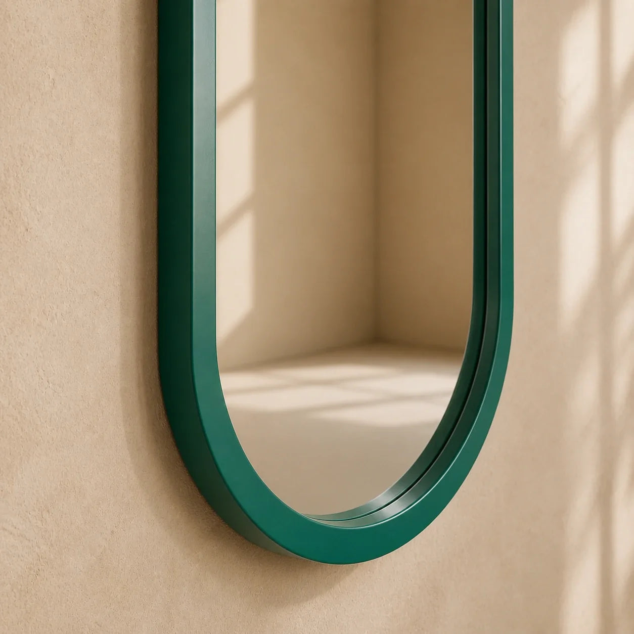 Luxury Modern Pill Green Mirror European Style for Villa