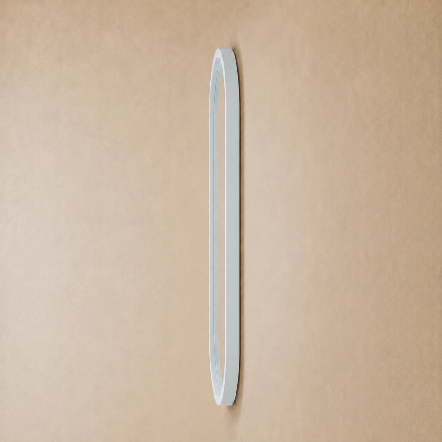Luxury Modern Pill White Mirror European Style for Villa