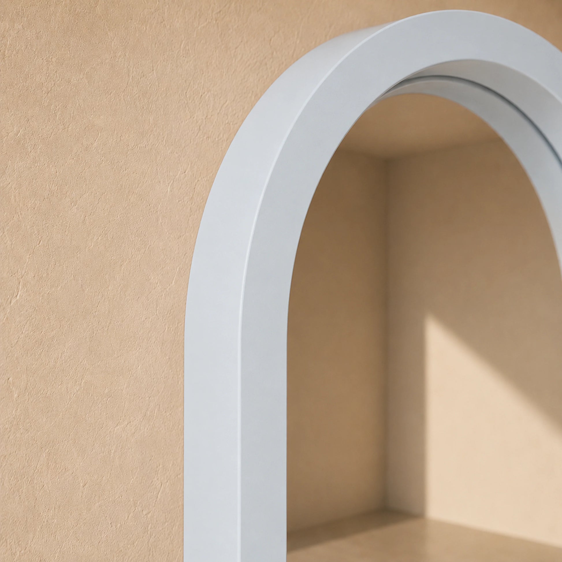 Luxury Modern Pill White Mirror European Style for Villa