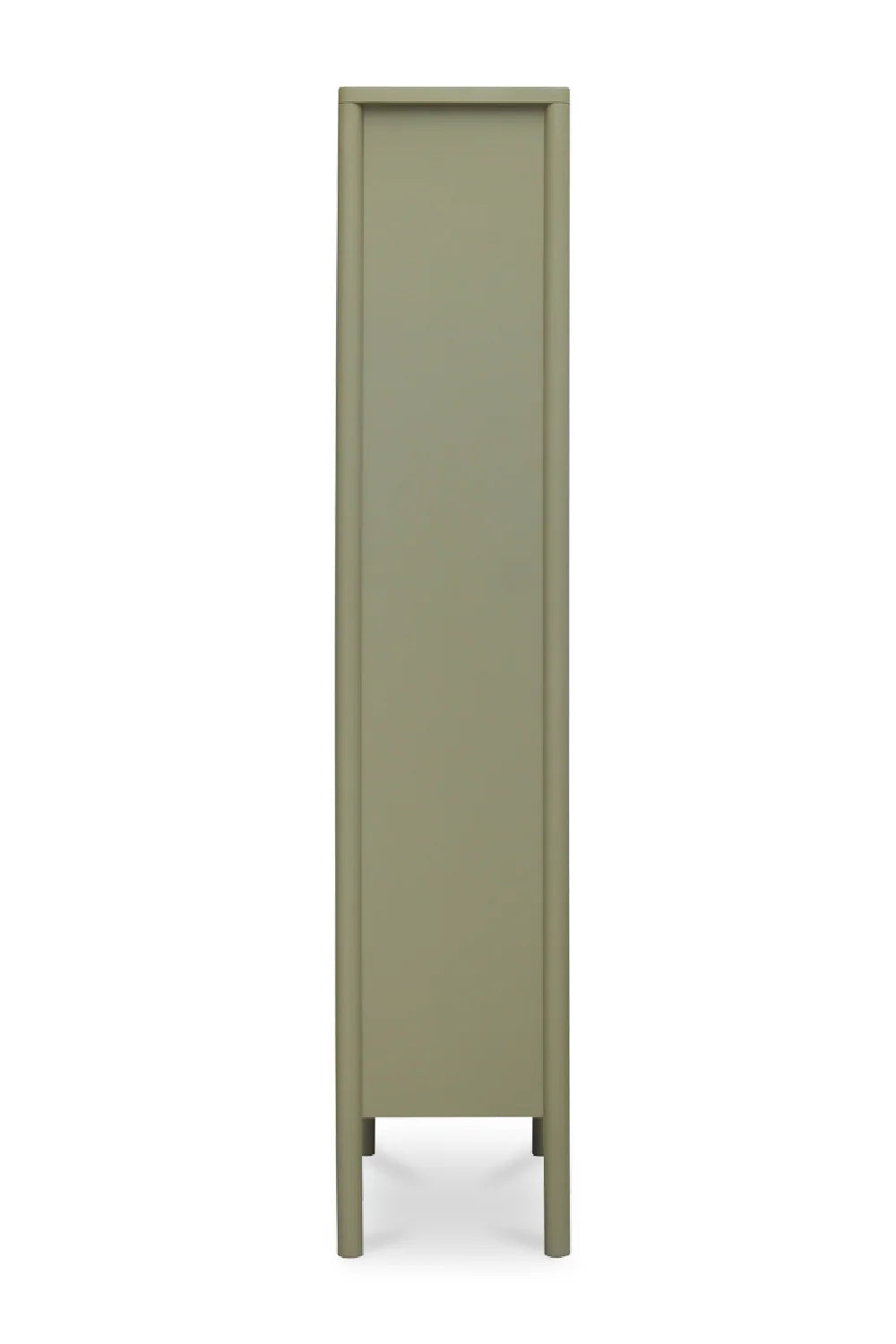 Luxury Modern Pine Glass Display Cabinet European Style for Villa