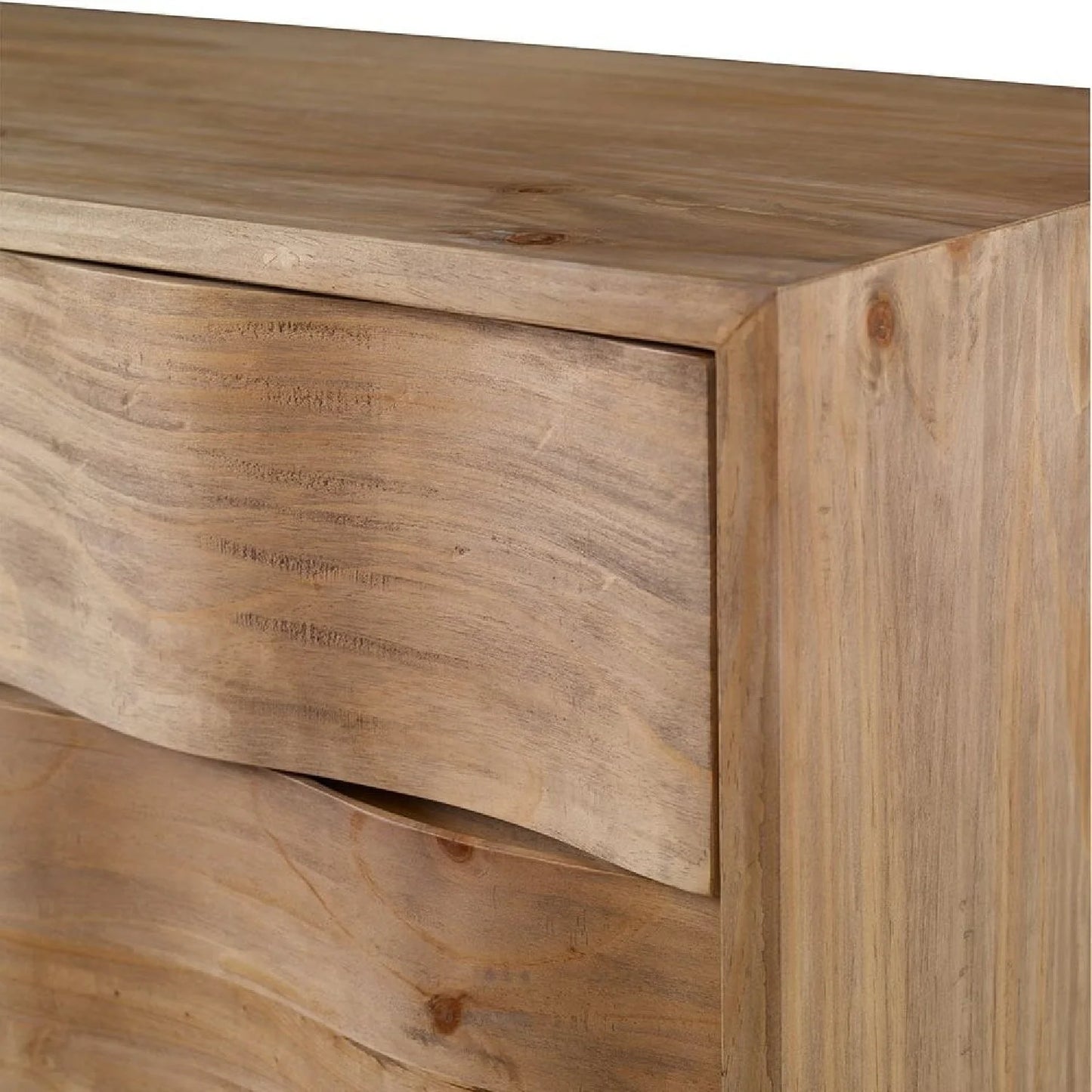 Luxury Modern Pine Wood 4-Drawer Chest European Style for Villa