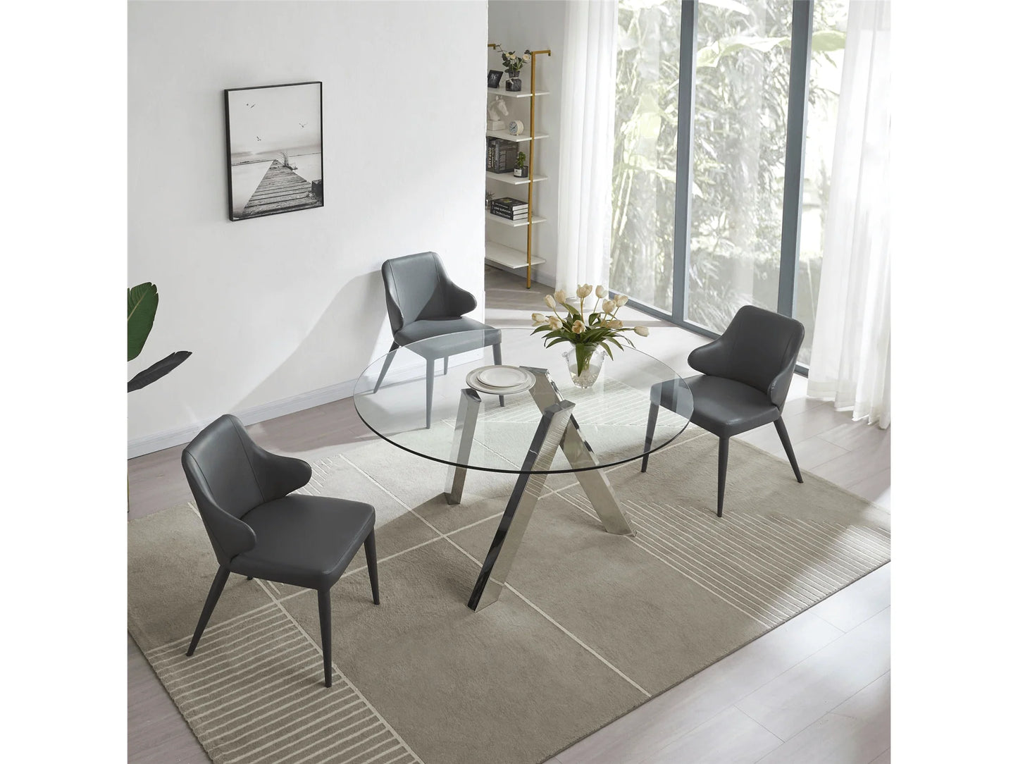 Luxury Modern Ping Dining Table European Style for Villa