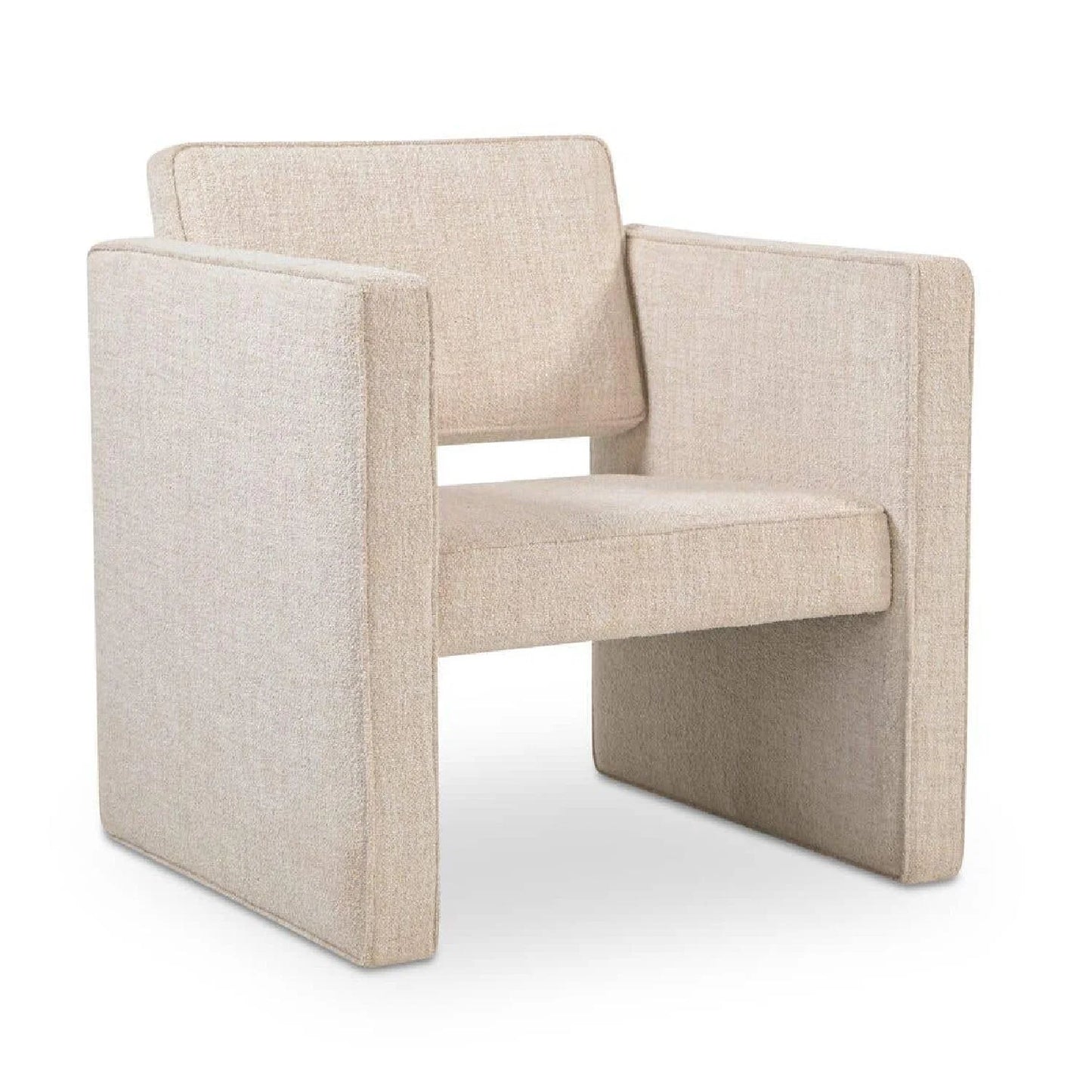 Luxury Modern Piped Accent Chair European Style for Villa
