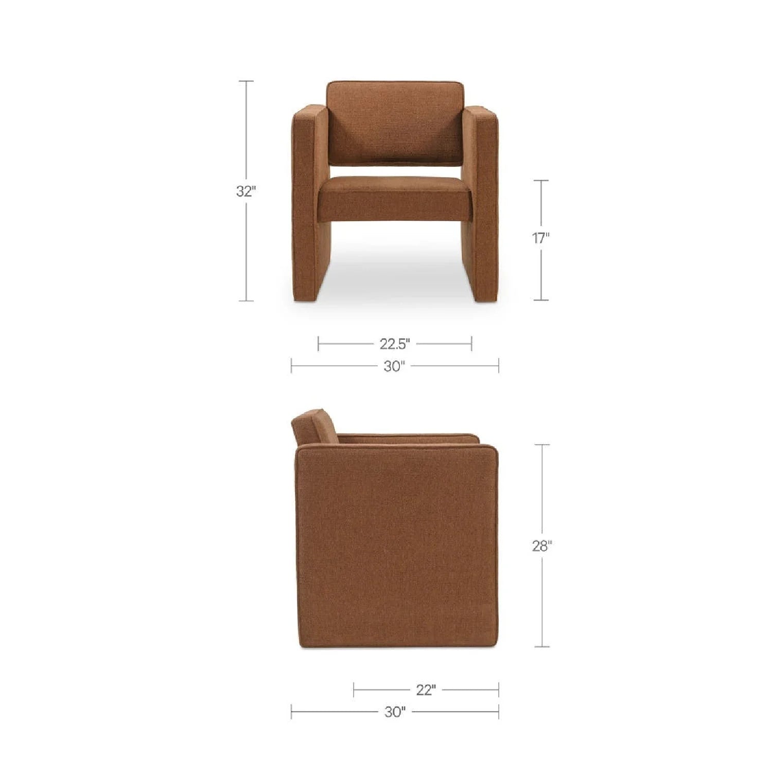 Luxury Modern Piped Accent Chair European Style for Villa
