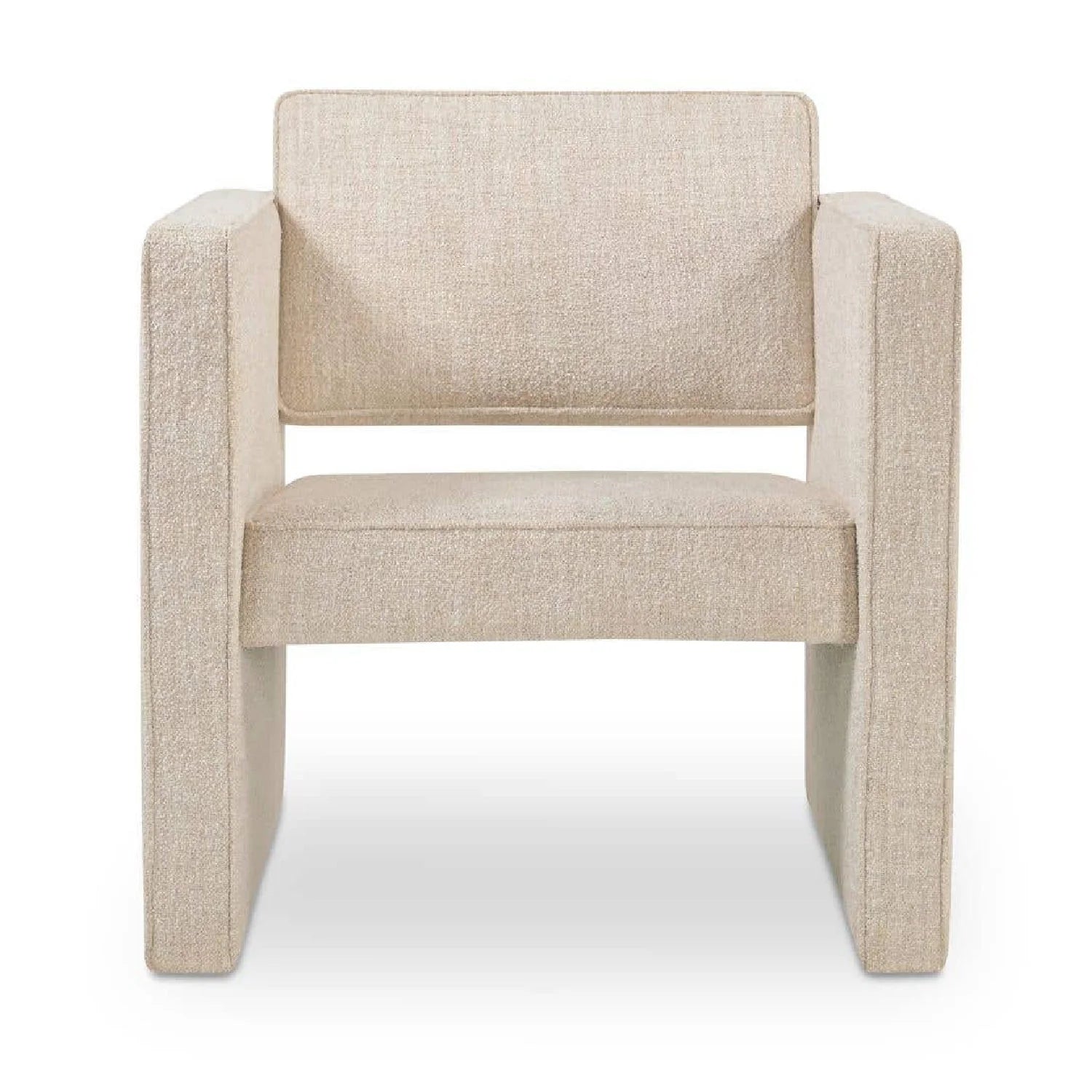 Luxury Modern Piped Accent Chair European Style for Villa