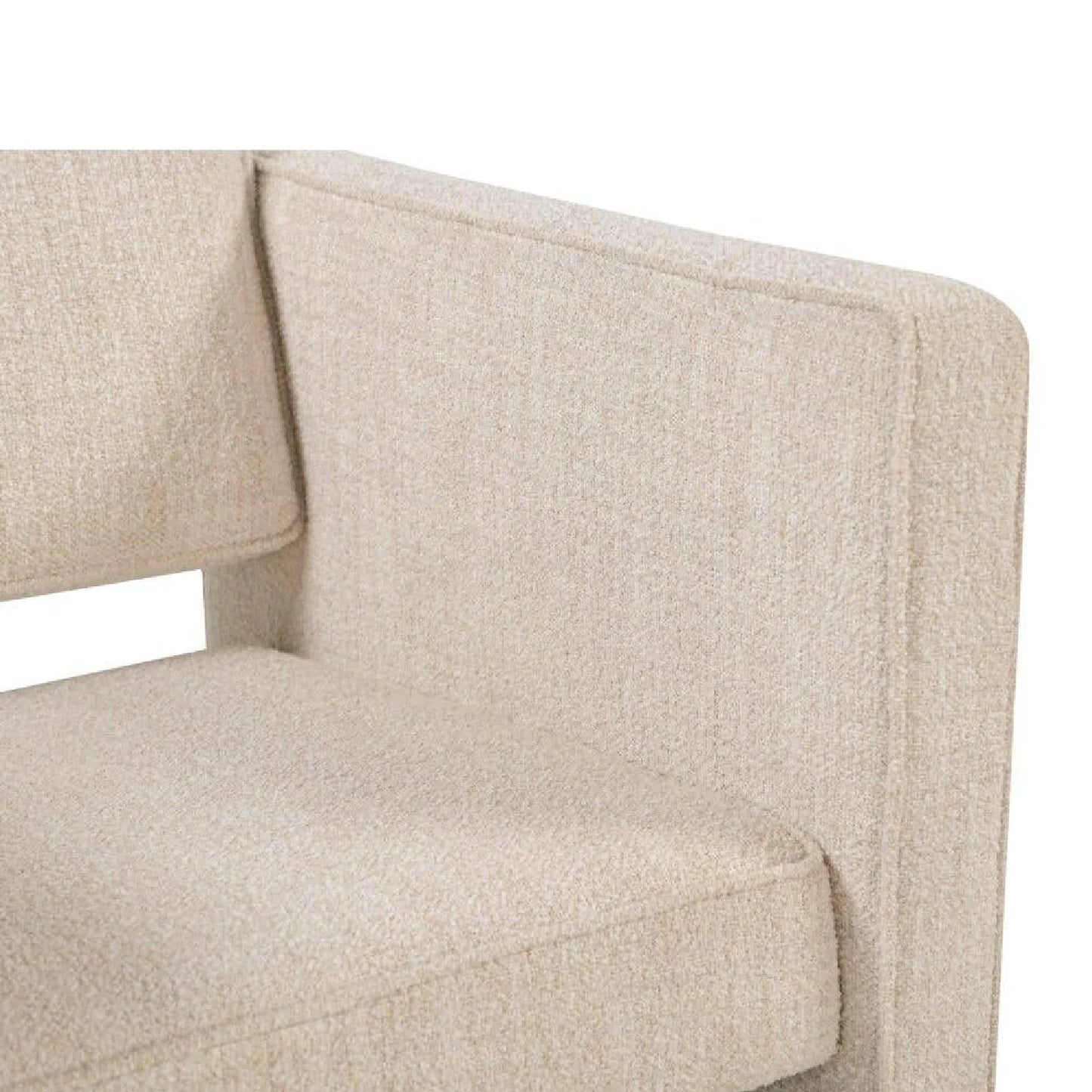 Luxury Modern Piped Accent Chair European Style for Villa