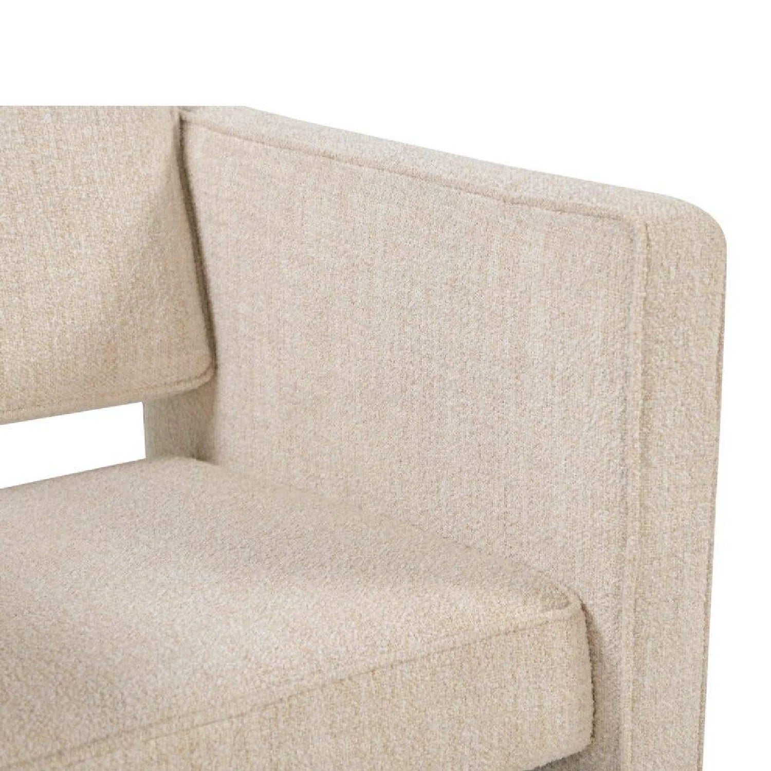 Luxury Modern Piped Accent Chair European Style for Villa