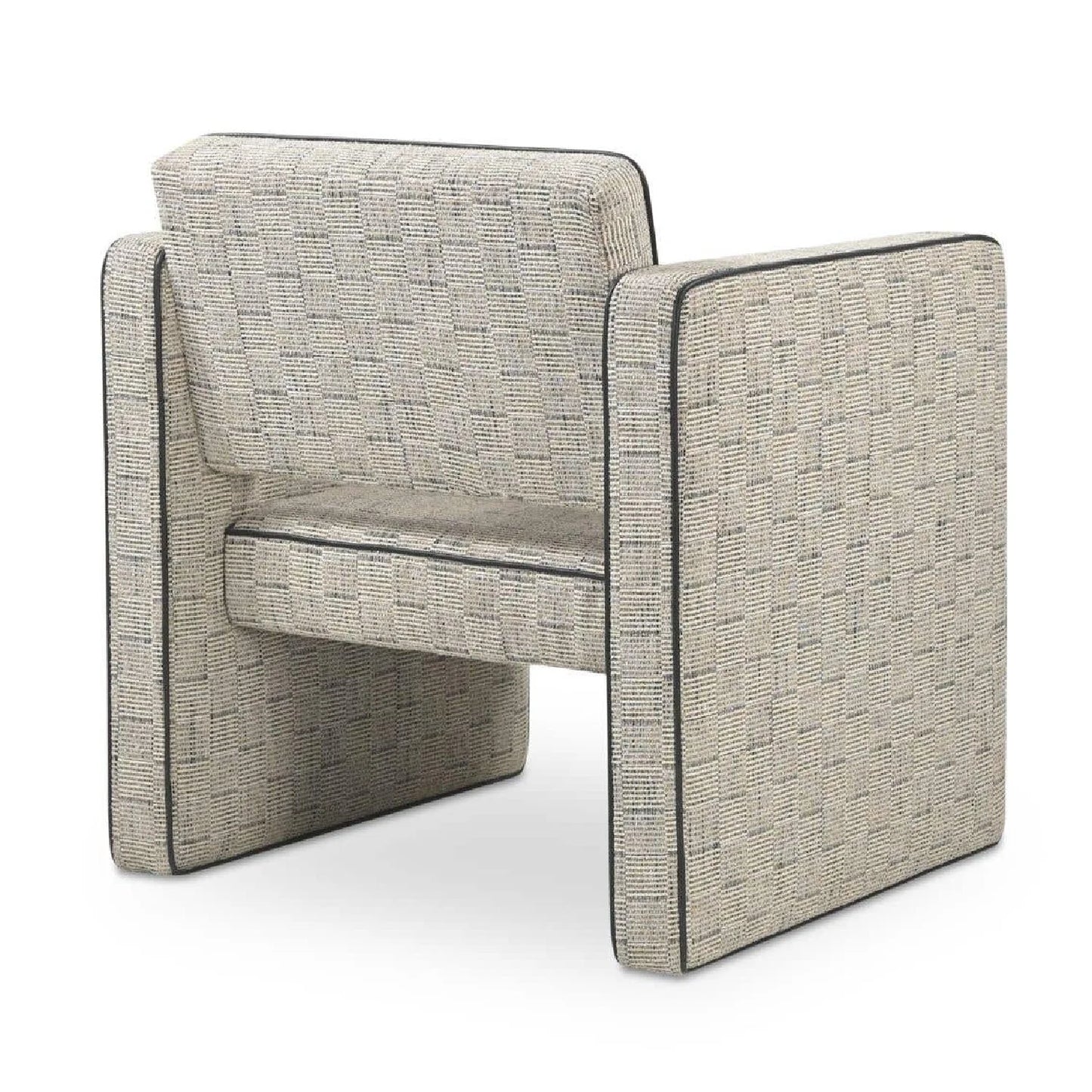 Luxury Modern Piped Accent Chair European Style for Villa