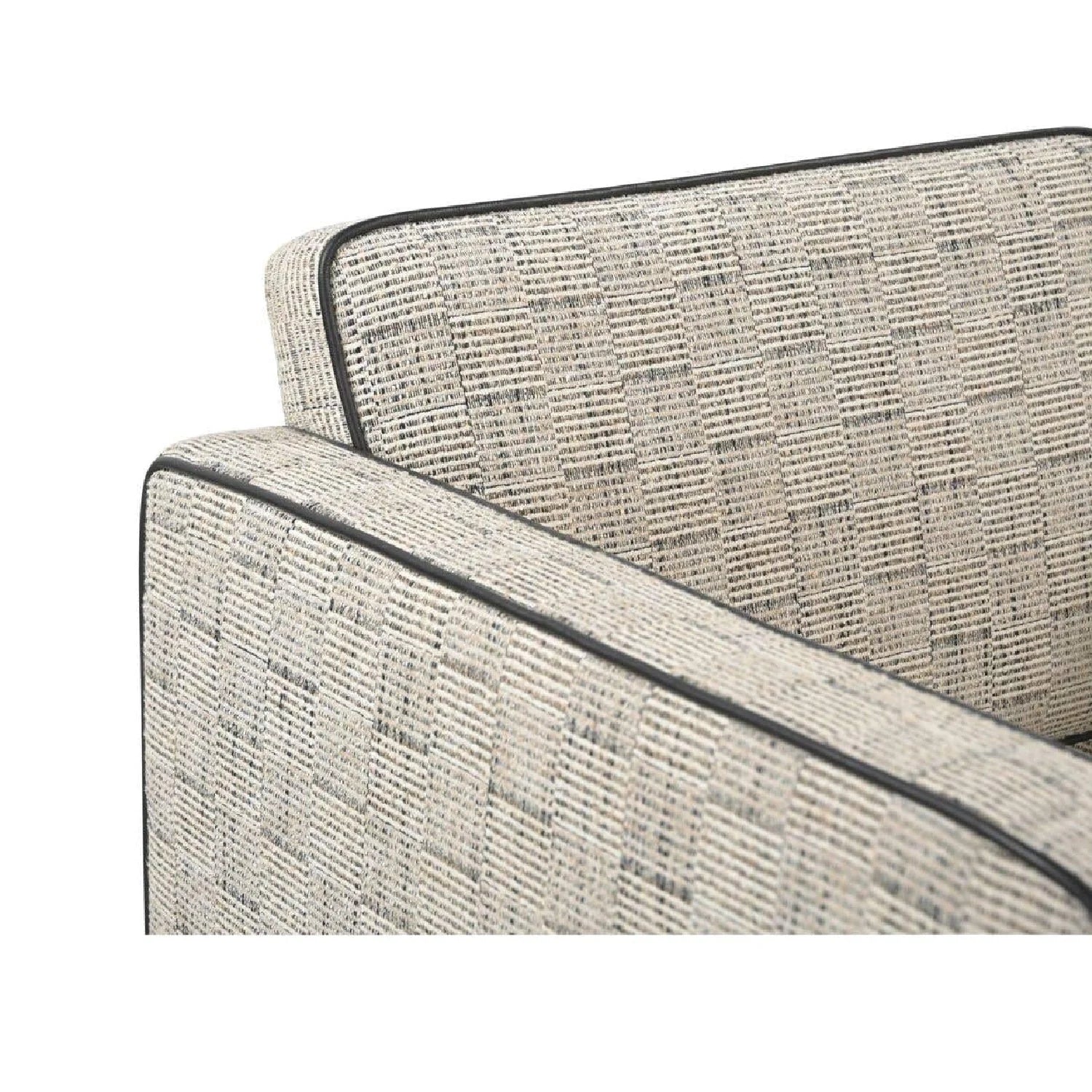 Luxury Modern Piped Accent Chair European Style for Villa