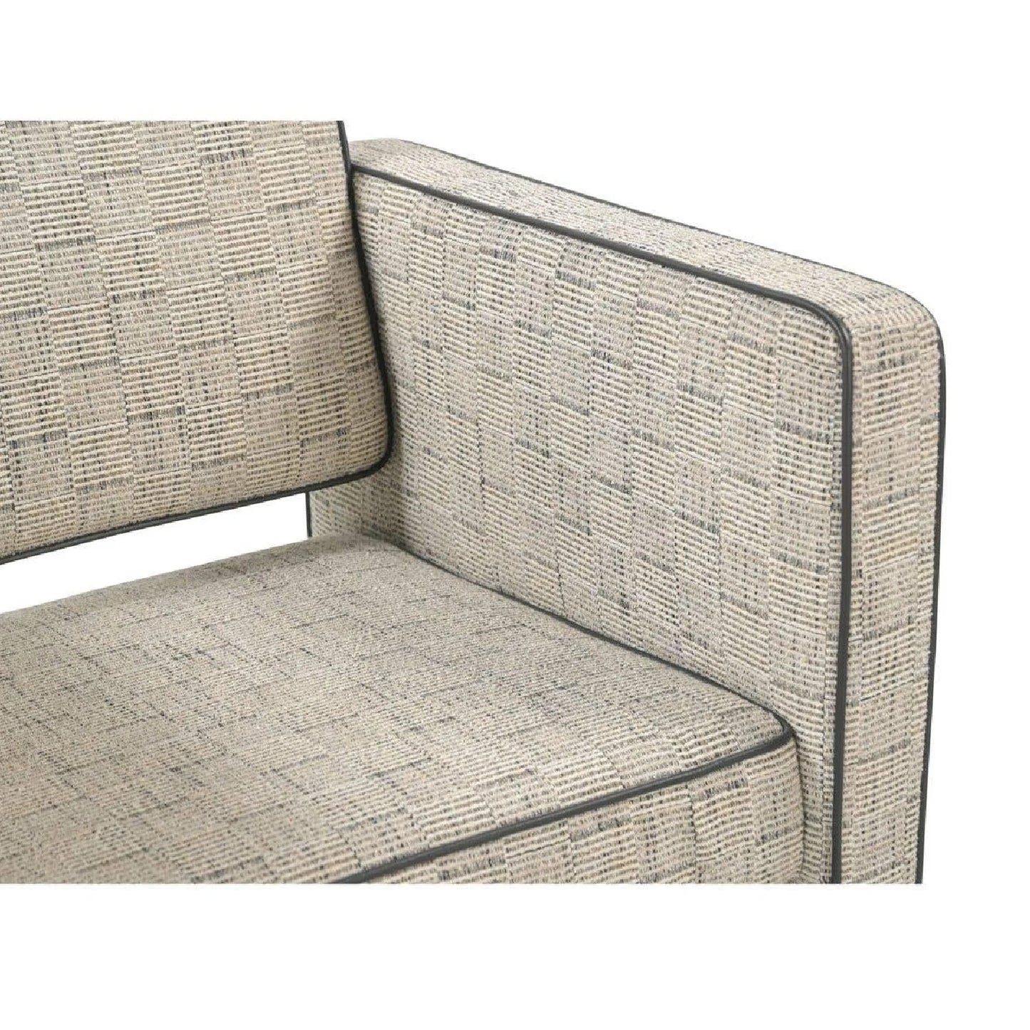 Luxury Modern Piped Accent Chair European Style for Villa