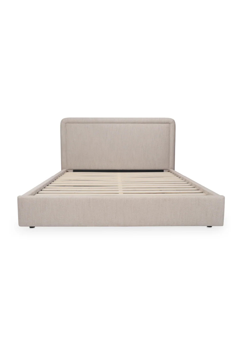 Luxury Modern Piped Detail Storage Bed European Style for Villa