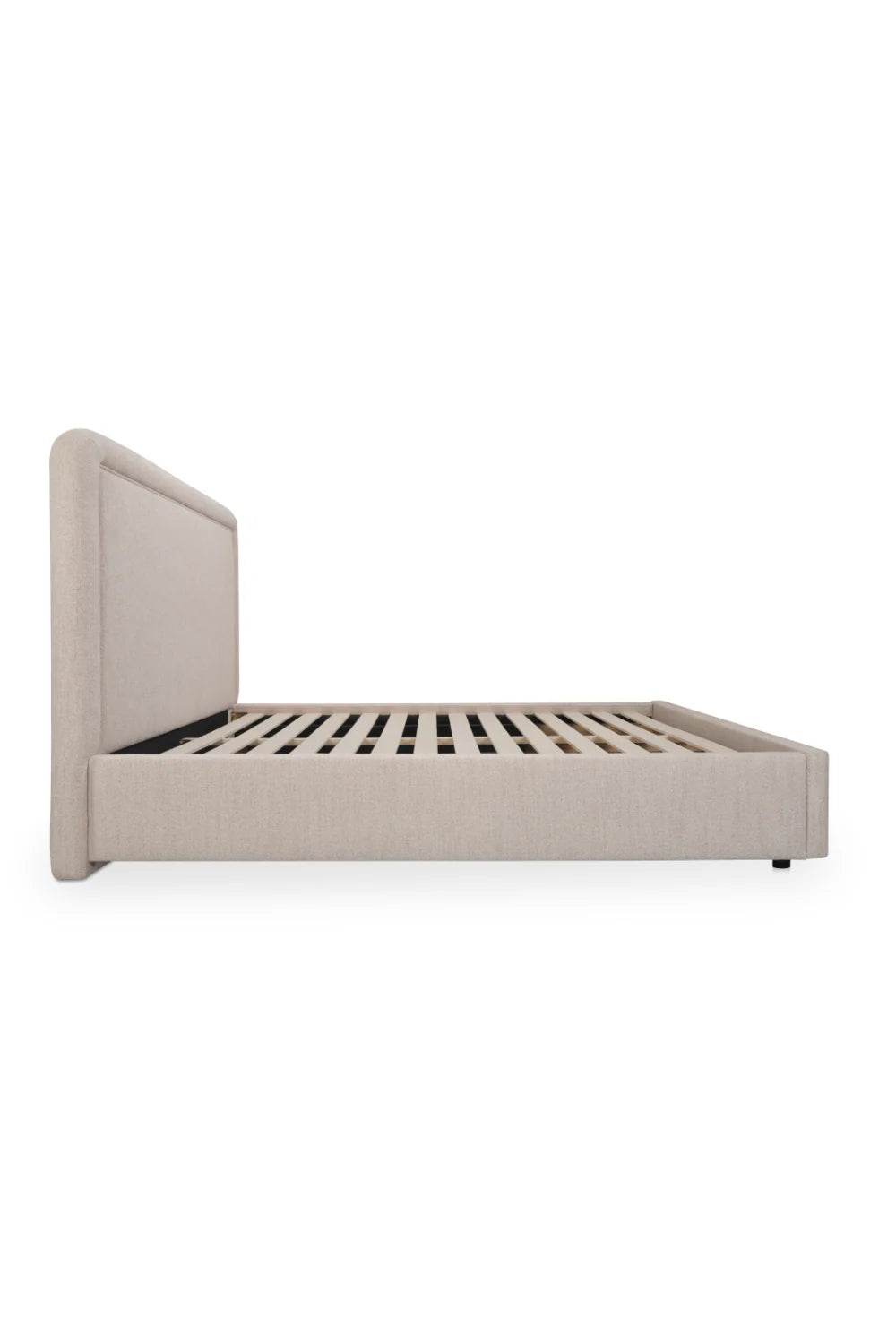 Luxury Modern Piped Detail Storage Bed European Style for Villa