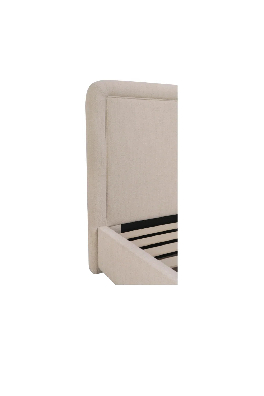 Luxury Modern Piped Detail Storage Bed European Style for Villa
