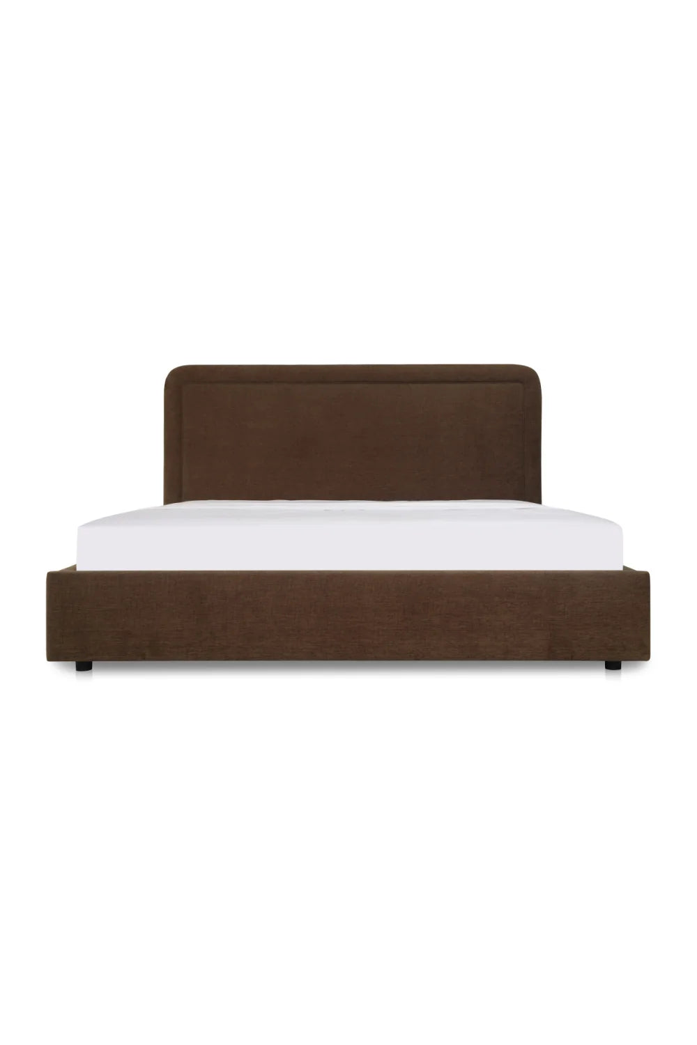 Luxury Modern Piped Detail Storage Bed European Style for Villa
