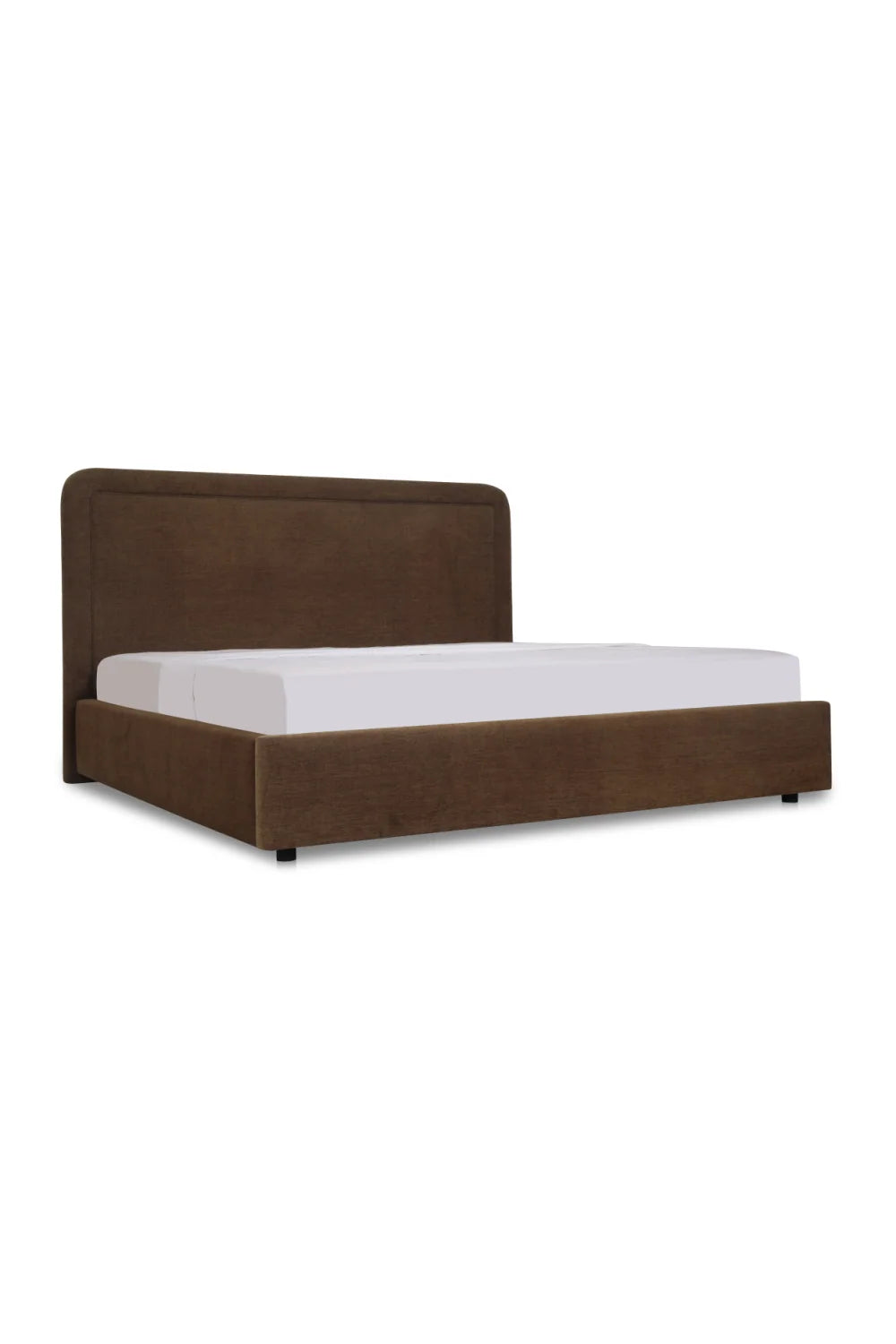 Luxury Modern Piped Detail Storage Bed European Style for Villa