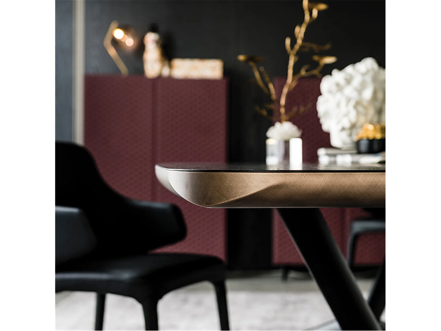 Luxury Modern Planer Dining Table European Style for Villa