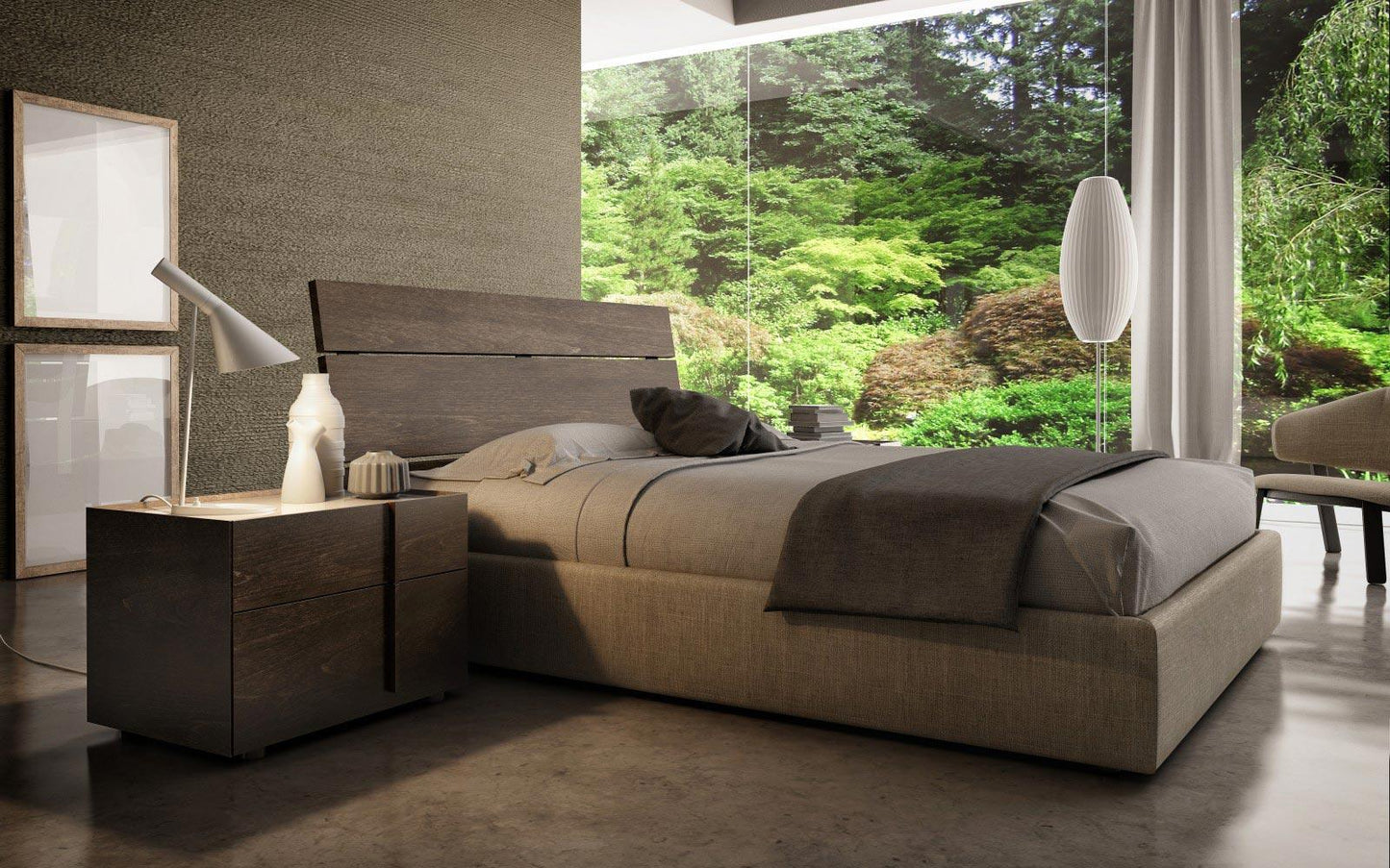 Luxury Modern Plank Bed European Style for Villa