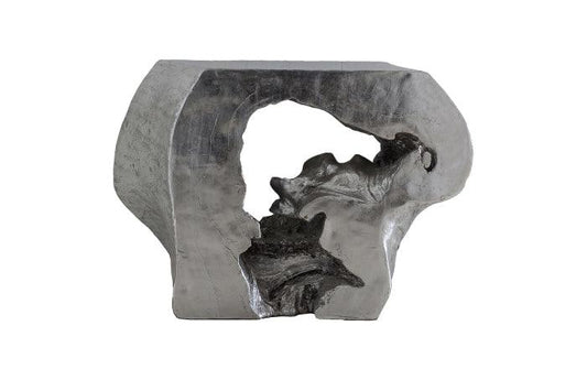 Luxury Modern Plateada Hollow Console Table European Style for Villa