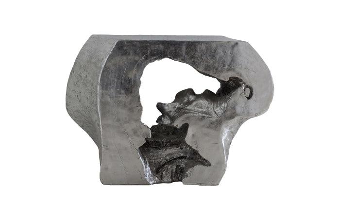 Luxury Modern Plateada Hollow Console Table European Style for Villa