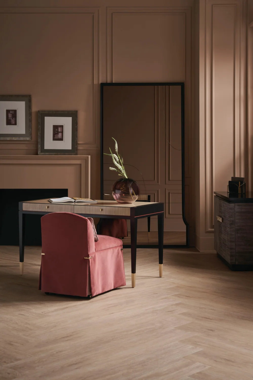 Luxury Modern Poplar 3-Drawer Chest European Style for Villa