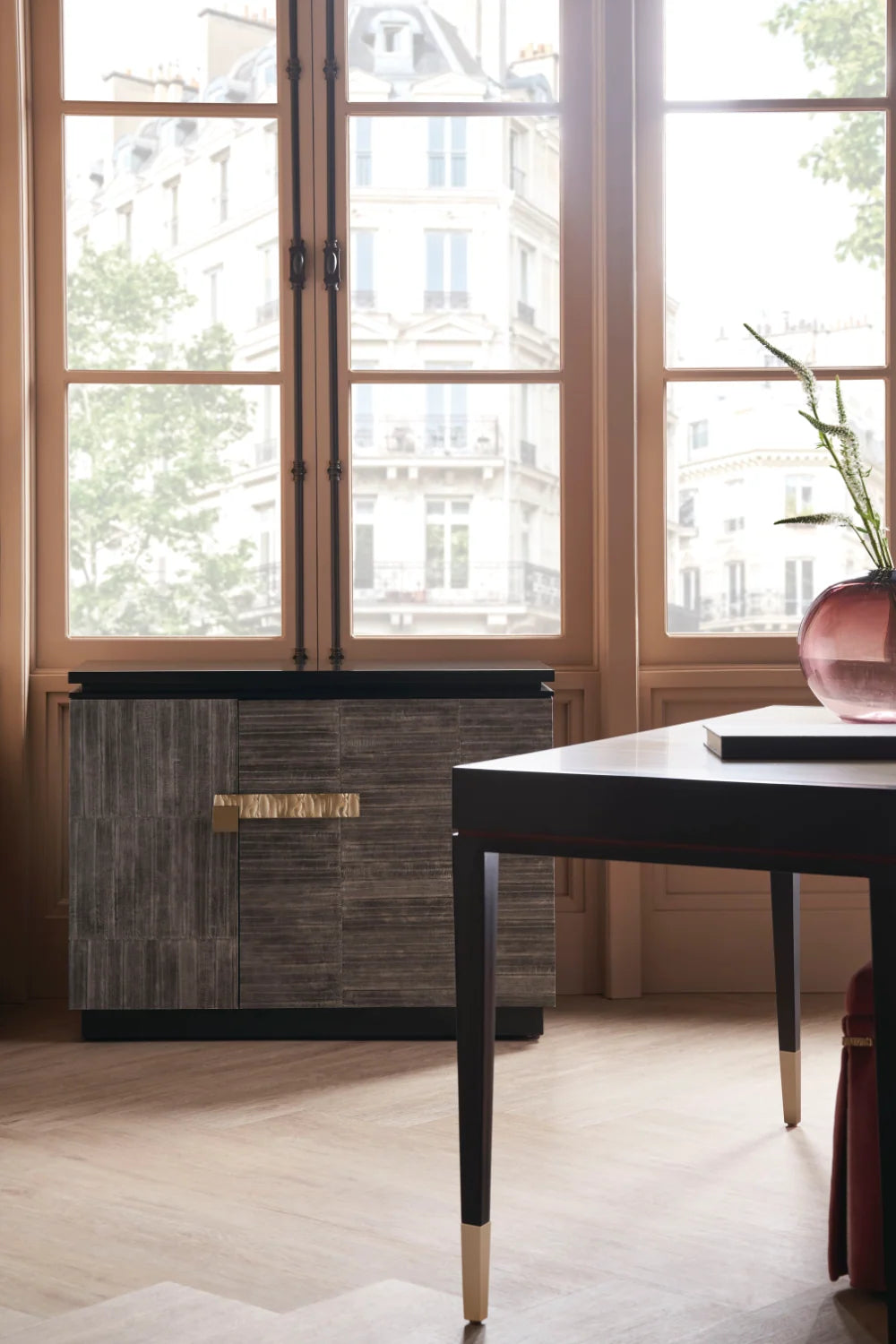 Luxury Modern Poplar 3-Drawer Chest European Style for Villa