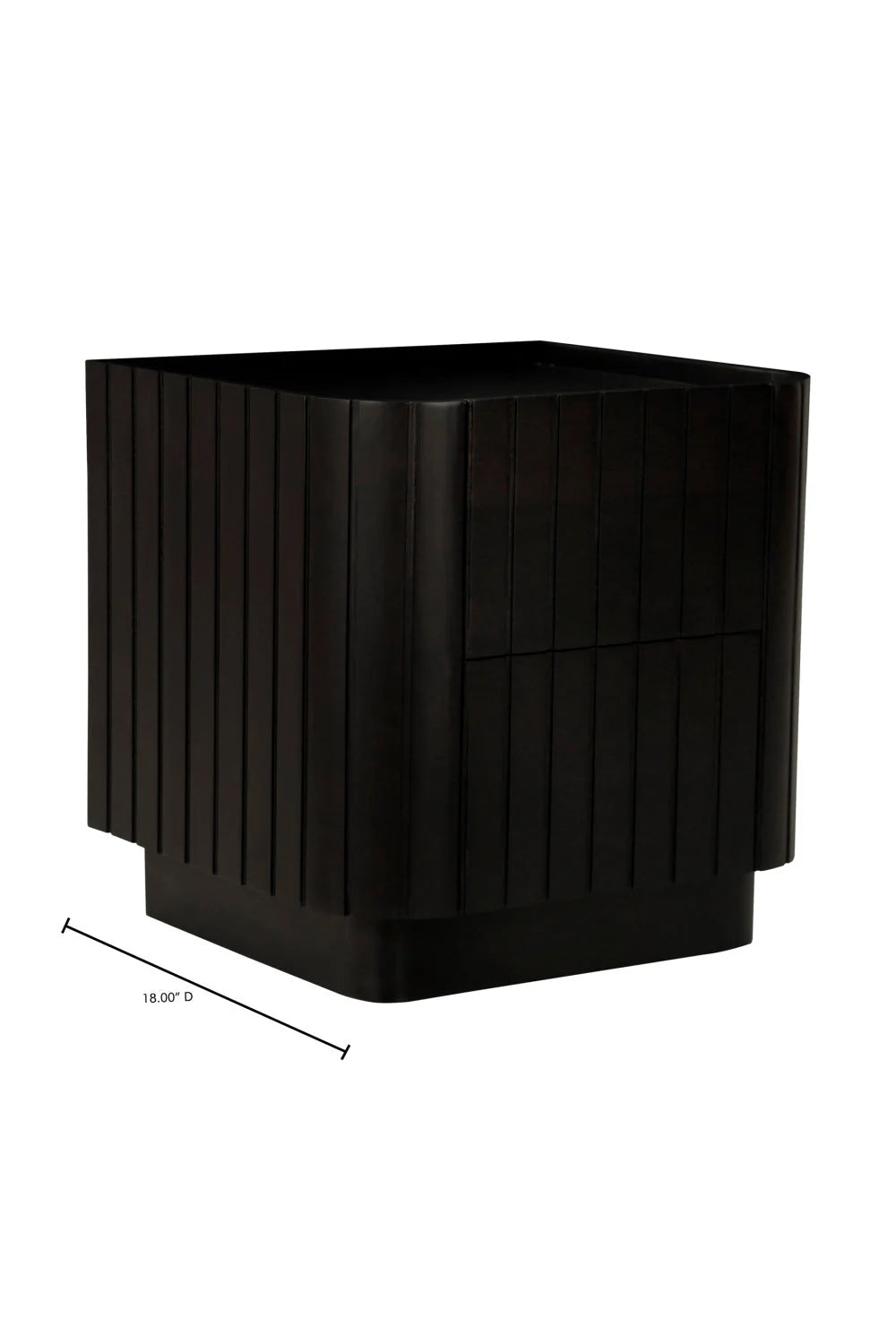 Luxury Modern Povera 2-Drawer Nightstand European Style for Villa