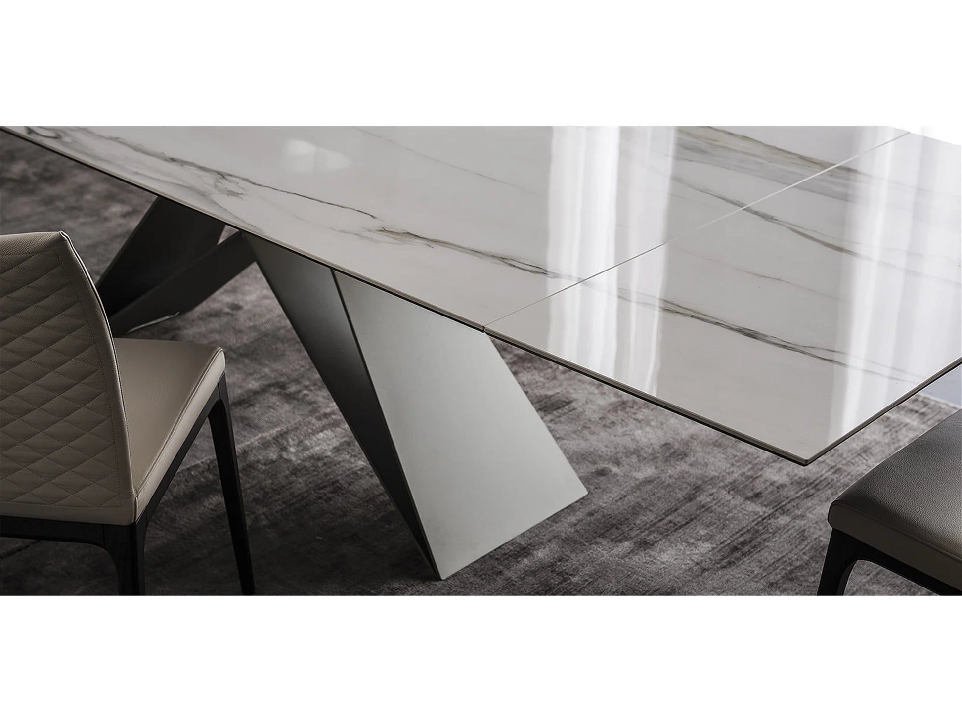 Luxury Modern Premier Ceramic Dining Table European Style for Villa
