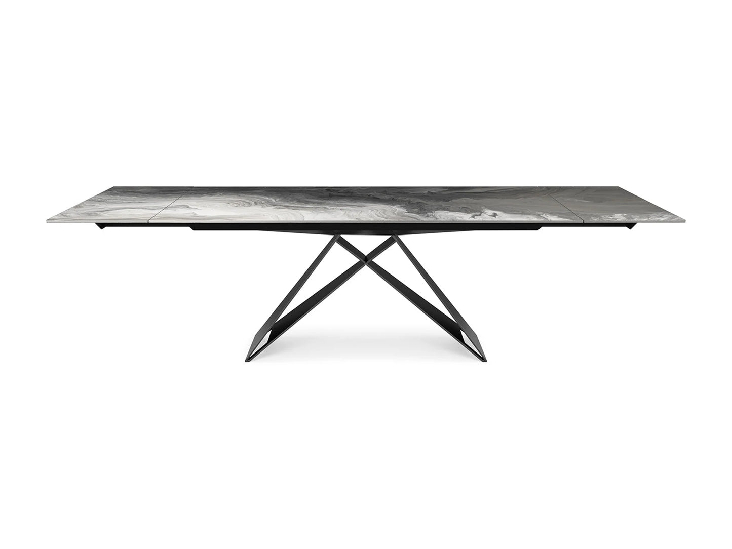 Luxury Modern Premier CrystalArt Dining Table European Style for Villa