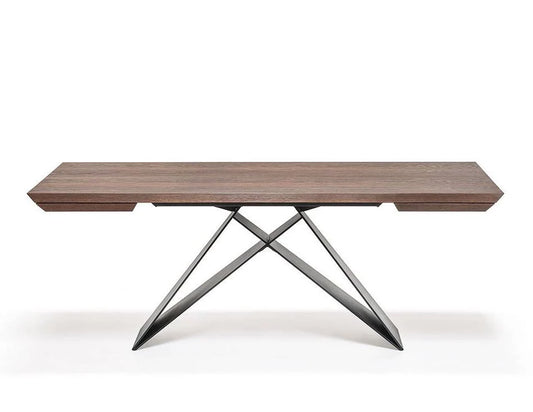 Luxury Modern Premier Wood Drive Dining Table European Style for Villa