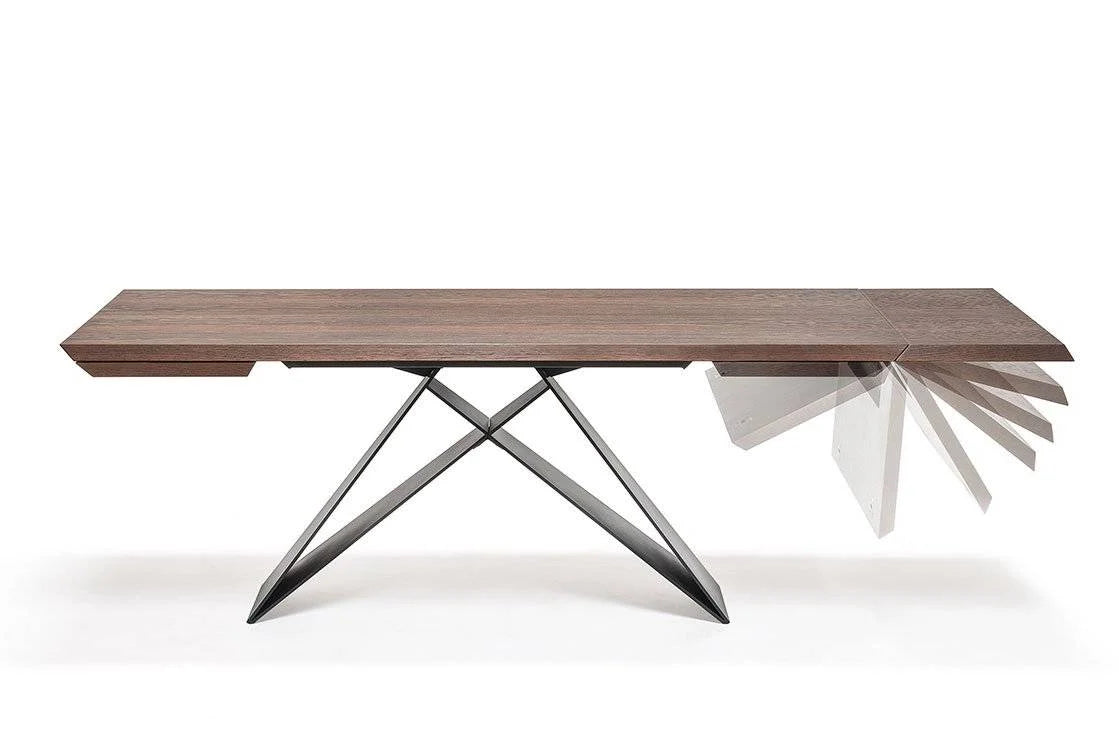 Luxury Modern Premier Wood Drive Dining Table European Style for Villa