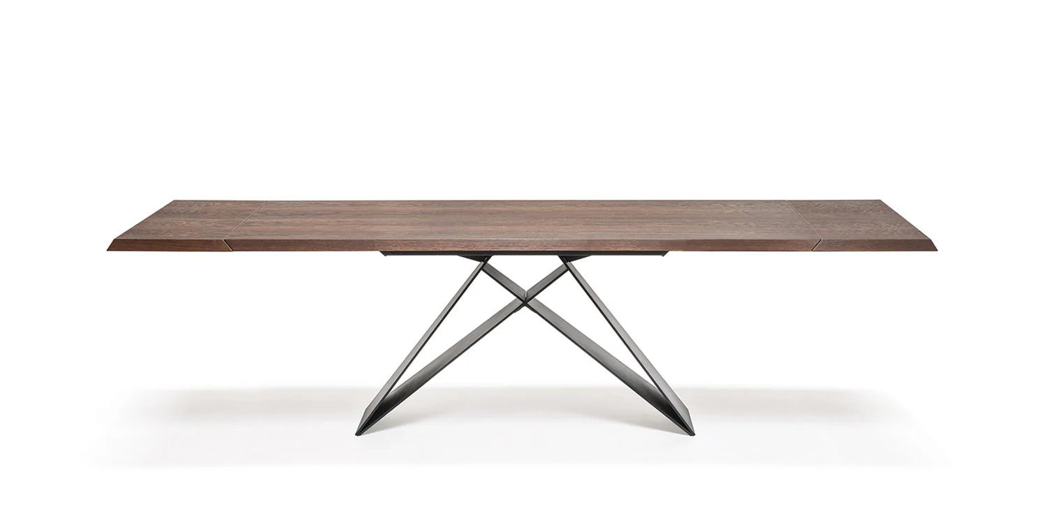Luxury Modern Premier Wood Drive Dining Table European Style for Villa