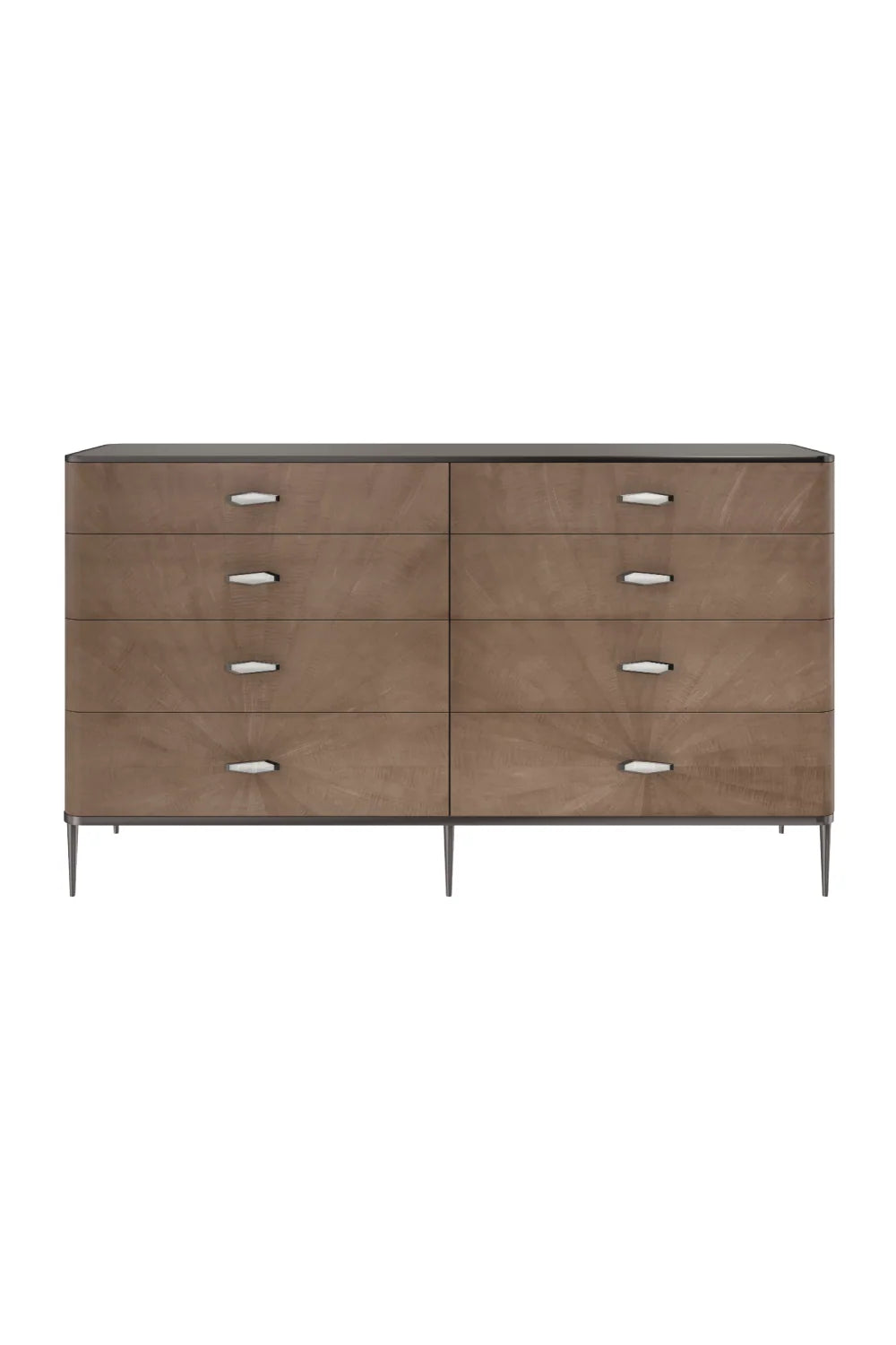Luxury Modern Prism Starburst 8-Drawer Dresser European Style for Villa