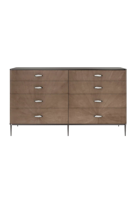 Luxury Modern Prism Starburst 8-Drawer Dresser European Style for Villa