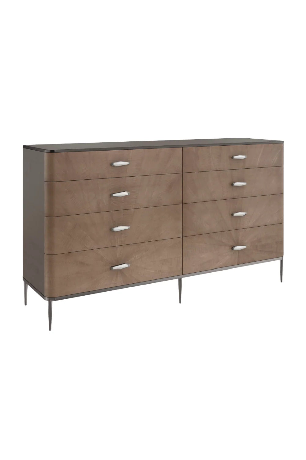 Luxury Modern Prism Starburst 8-Drawer Dresser European Style for Villa