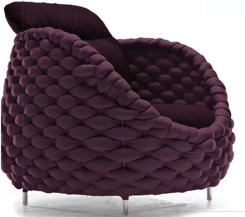 Luxury Modern Rapunzel Accent Chair European Style for Villa